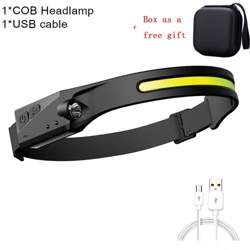 ZK30 Mini Headlamp COB LED Forehead Flashlight Torch Lighting Waterproof Bike Bicycle Front Light For Outdoor Hunting Fishing