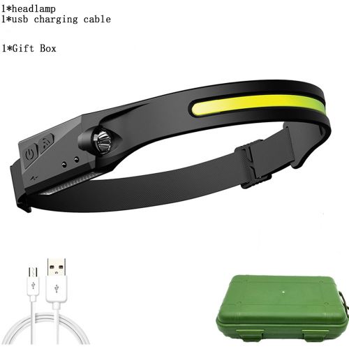 ZK30 Mini Headlamp COB LED Forehead Flashlight Torch Lighting Waterproof Bike Bicycle Front Light For Outdoor Hunting Fishing