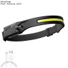 ZK30 Mini Headlamp COB LED Forehead Flashlight Torch Lighting Waterproof Bike Bicycle Front Light For Outdoor Hunting Fishing